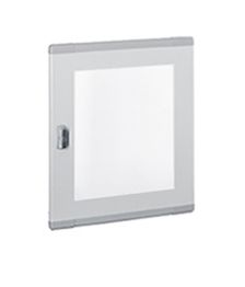 Дверь (к щиту) Legrand XL³ 160, плоская, стекло, для щитов h=450mm, цвет: серый
