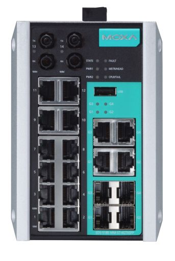 Коммутатор MOXA EDS-518E-MM-ST-4GTXSFP