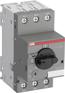 Автоматический выключатель ABB MS116, 12А, 25кА, (1SAM250000R1012)