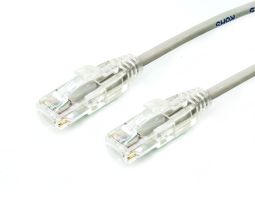 Шнур комм. Panduit, кат. 6A, неэкр., U/UTP, RJ45/RJ45, LSZH, AWG28, 3м, серый