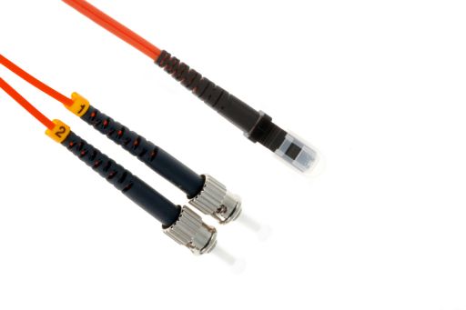 Коммутационный шнур оптический Hyperline FC-D2-50-MTRJM/PR-ST/PR-H-1M-LSZH-OR