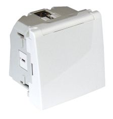 Розетка электрическая Efapel QUADRO 45, 2к+З, 16А, с крышкой, 90 град., шторки защитные, цвет: чёрный матовый, винтовое подключение