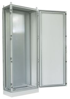 (Архив)Шкаф электротехнический напольный Zpas SZE3, IP55, 1800х600х400 мм (ВхШхГ), дверь: металл, цвет: серый