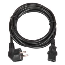 Кабель питания TLK, IEC 60320 С13, вилка Schuko, 3 м, 10А, 3x1мм2, цвет: чёрный