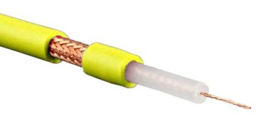 Кабель коаксиальный Belden RG-59, PVC, однослойный экран +95%, 75 Ом, d 6,1, цвет: жёлтый
