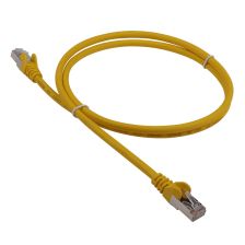 Шнур комм. Lanmaster, кат. 5е, экр., FTP, RJ45/RJ45, LSZH, AWG26 15м, жёлтый
