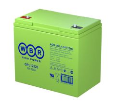 Аккумулятор для ИБП WBR GPL, 214х135х226 мм (ВхШхГ),  необслуживаемый свинцово-кислотный,  12V/55 Ач, (GPL12650 WBR)