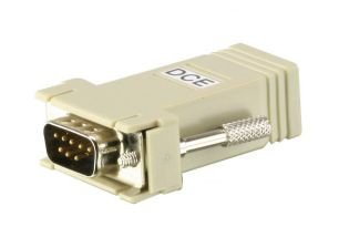 Проходной адаптер (coupler) Aten, RJ45/DB9, Female/Male, неэкр., 1 шт, цвет: серый, +8 штырьков в DB9, цвет разъёма: чёрный