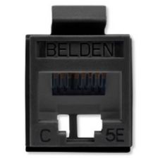 Модуль универсальный Belden, keystone, 1хRJ45, кат. 5е, неэкр., цвет: чёрный