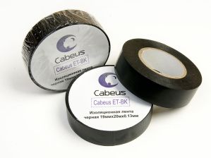Изоляционная лента Cabeus, чёрный, 1 шт