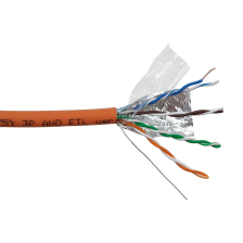 Кабель витая пара Lanmaster, LSZH, FTP, кат. 5е, 305м, бухта, тип прокладки: внутренний, цвет: оранжевый