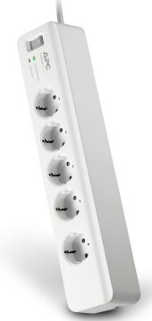 БРП (PDU) Basic APC, Schuko х 5, вход Schuko, шнур 1,83 м, 56мм, 1ф 10А, выключатель, белый
