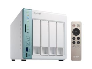 Сетевой накопитель QNAP, память 72 ТБ, слотов 4, вертикальн., D4 Pro