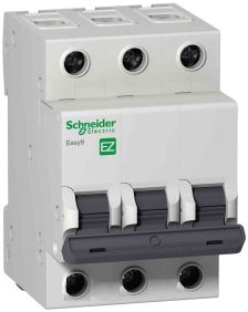 Автоматический выключатель Schneider Electric Easy9, 3 модуль, C класс, 3P, 16А, 4,5кА, (EZ9F34316)