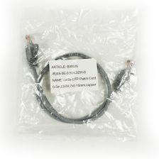 (Архив)Шнур комм. BNH, кат. 5е, неэкр., U/UTP, RJ45/RJ45, LSZH, AWG24 0.5м, серый
