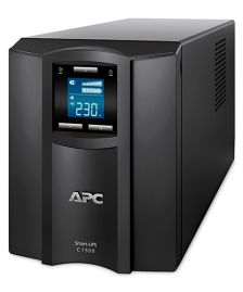 (Архив)ИБП APC Smart-UPS C, 1000ВА, линейно-интерактивные, напольный, 1 х, АКБ: с акб, 171х439х219 (ШхГхВ), 230V,  однофазный, Ethernet, (SMC1000I)