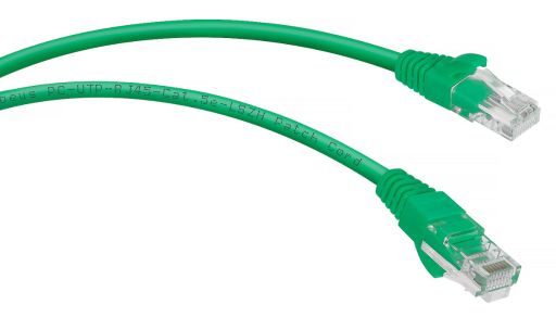 Шнур коммутационный Cabeus PC-UTP-RJ45-Cat.5e-1m-GN-LSZH