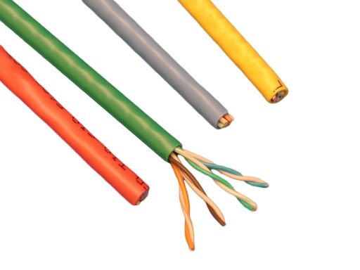 Кабель витая пара Hyperline UUTP4-C6-P24-NCR-IN-LSZH-GY-100