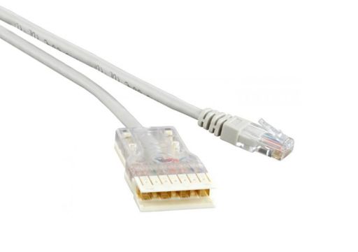 Шнур коммутационный телефонный Hyperline PC-110-RJ45-4P-C5e-2M-LSZH-GY