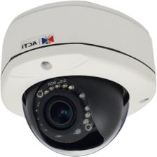 (Архив)Сетевая IP видеокамера ACTi, купольная, улица, 1/3’, 2048х1536, 15к/с, ИК, цв:0,1лк, об-в:2,8мм, D82
