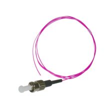 Пигтейл Lanmaster, FC/PC, OM4 50/125, 1,5м, чёрный хвостовик, цвет: розовый