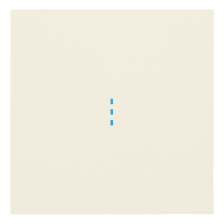 Клавиша для выключателя Rikett Classic, одноклавишный, с подсветкой, цвет: кремовый сатин, (35602 MC)