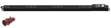 (Архив)Блок силовых розеток Hyperline IP-PDU, IEC 60320 С13, IEC 60320 С19 х 24, вход IEC 309 16A 3P+N+E, шнур 3 м, 1336х44,4х68 мм (ВхШхГ), 32А, 19",