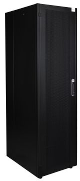 Шкаф серверный напольный Datarex, IP20, 47U, 2232х600х800 мм (ВхШхГ), дверь: перфорация, боковая панель: сплошная съемная, разборный, цвет: чёрный