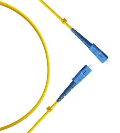 Коммутационный шнур оптический Cabeus FOP(s)-9-SC-SC-15m