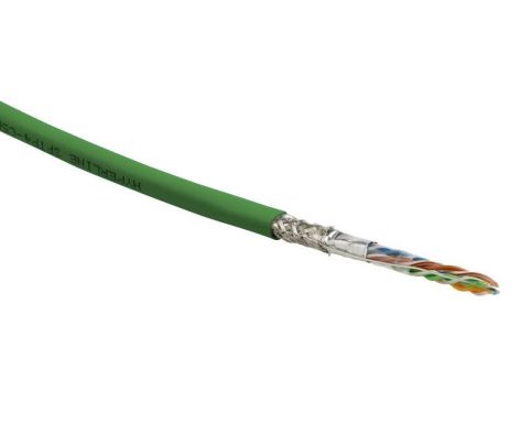 Кабель витая пара Hyperline SFUTP4-C5E-S24-IN-LSZH-GN-305