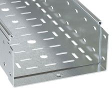 Металлический лоток DKC S5 Combitech, стандартный, перфорированный, 600х100х3000 (ШхВхД), толщина: 2 мм, сталь, покрытие: цинк-ламель