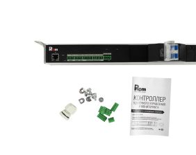 PDU Switched Rem, IEC 60320 С13 х 12, IEC 60320 С19 х 4, 1463х45х60 мм (ВхШхГ), 32А, 1ф, вход колодка, автомат, алюминий