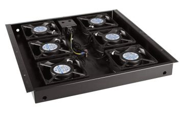 (Архив)Вентиляторный модуль Hyperline, 220V, 38х450х851 мм (ВхШхГ), вентиляторов: 6, для серии TTC, цвет: чёрный
