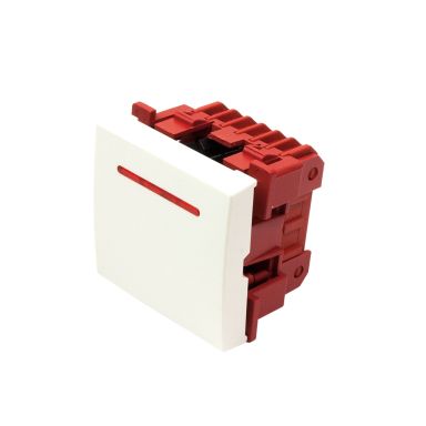 Выключатель Lanmaster LAN-EC45x45-SL11-WH