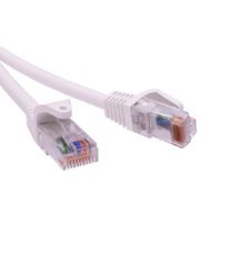 Шнур комм. DKC, кат. 5е, неэкр., U/UTP, RJ45/RJ45, LSZH, 2м, белый, гибкий, многожильный