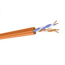 Кабель витая пара Datarex, LSZH, U/UTP, кат. 5е, проводник Ø 0,51мм, 500м, коробка, тип прокладки: внутри зданий, цвет: оранжевый