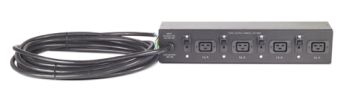 Блок силовых розеток APC, IEC 60320 С19 х 4, вход Hard Wire 3-wire, шнур 8,53 м, 89мм 32А, чёрный