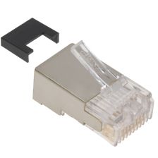 (Архив)Вилка AMP, RJ45(8p8c), кат. 5, экр., для кабеля, цвет: прозрачный, Тип проводника: Stranded