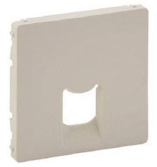Лиц. панель розеточная Legrand Valena Life, 1х RJ45, 58х51 мм (ВхШ), плоская, для розетки RJ45, цвет: слоновая кость (LEG.755411)