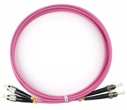 Коммутационный шнур оптический Cabeus FOP-50-OM4-FC-ST-2m