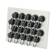 Панель кабельных вводов Panduit, с 14 коннекторами, 127х378х2 мм (ВхШхГ), цвет: серый