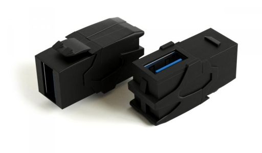 Модуль Hyperline KJ1-USB-VA3-BK