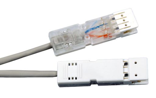Шнур коммутационный телефонный Hyperline PC-110-110-2P-C5-1M-LSZH-GY
