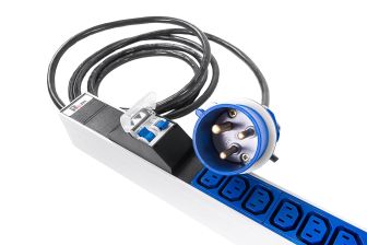 Блок распределения питания Rem Rem-32, 3м, IEC С13 х36, 1463х45х60 мм(ВхШхГ), 32А, 1ф, подкл IEC 309, автомат + индикатор, алюминий