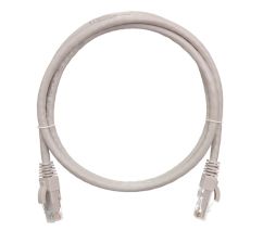 Шнур комм. Nikomax, кат. 6, неэкр., U/UTP, RJ45/8P8C, 250 МГц, LSZH, AWG24, 2м, серый, класс Е