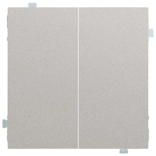 Проходной выключатель Rikett Classic, двухклавишный, цвет: платина, (35614 PL)