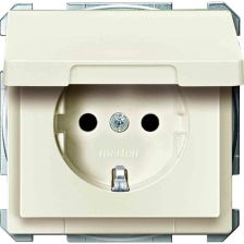 Розетка электрическая Merten Antique/Artec, 2к+З, 16А, цвет: бежевый (MTN2311-4044)
