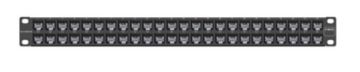 Комм. патч-панель Siemon Z-MAX, 19", 1HU, портов: 48 х keystone, кат. 5-7A, универсальная без модулей, экр., цвет: чёрный, (ZS-PNL-U48E)