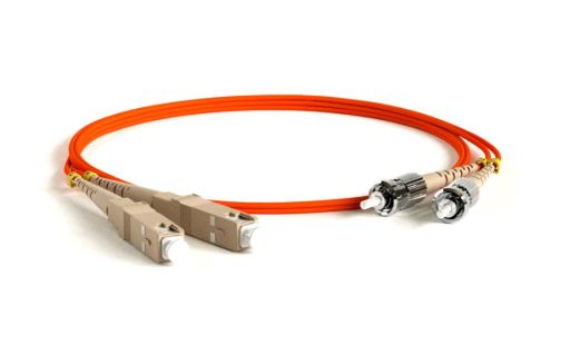 Коммутационный шнур оптический Hyperline FC-D3-62-SC/PR-ST/PR-H-10M-LSZH-BK