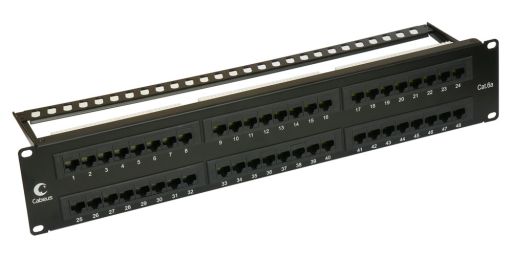 Коммутационная патч-панель Cabeus PL-48-Cat.6A-Dual